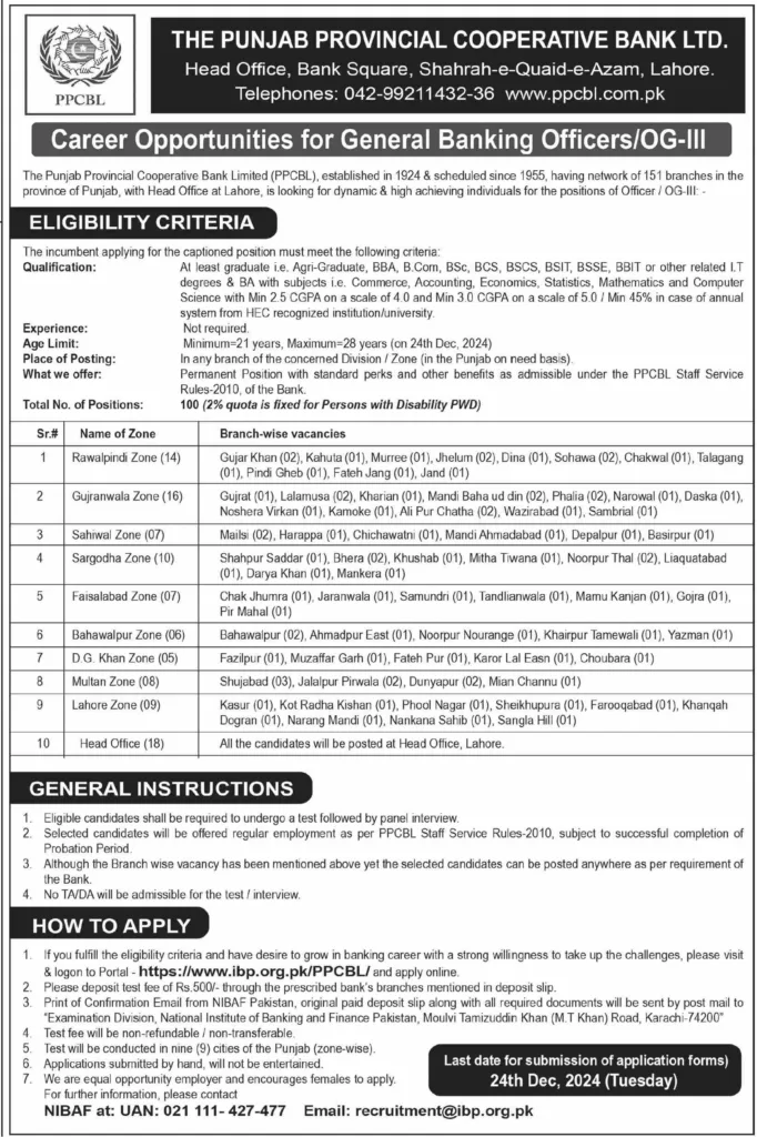 PPCBL Karachi Jobs 2024